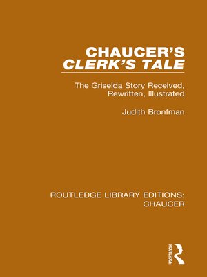 cover image of Chaucer's Clerk's Tale